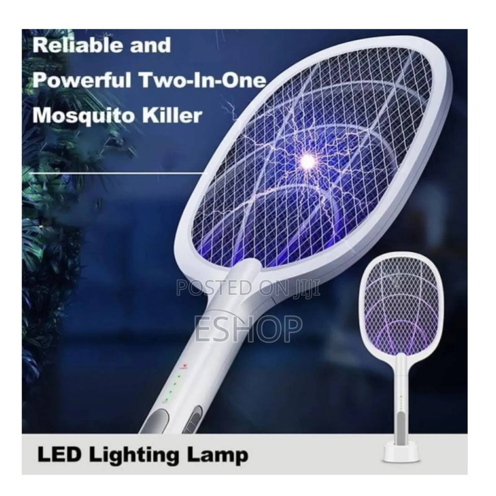 Electric Mosquito Racket – Usb Rechargeable Led Light Trap