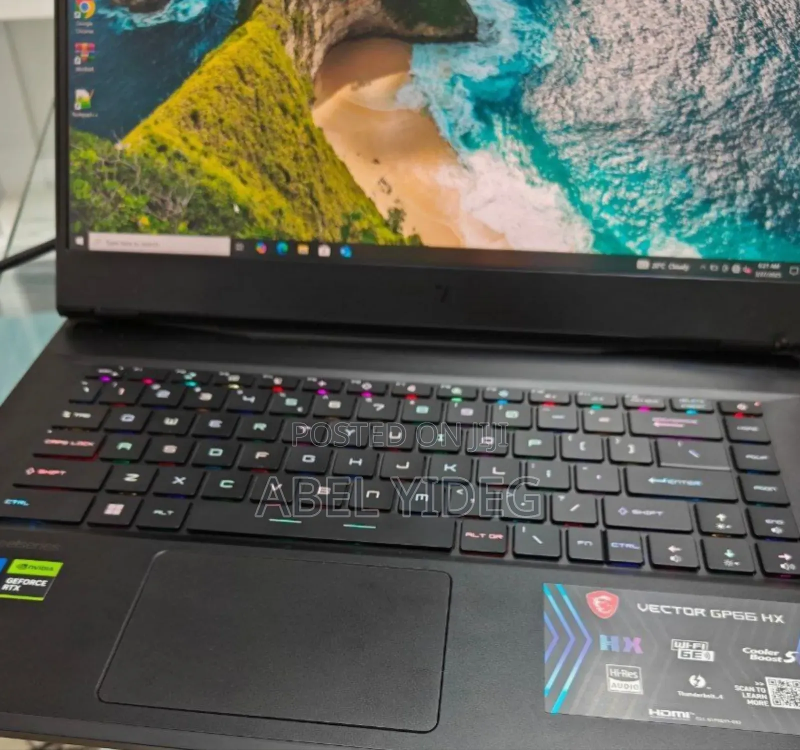 New Laptop MSI Vector GP66HX 12UGS 32GB Intel Core I7 SSD 1T