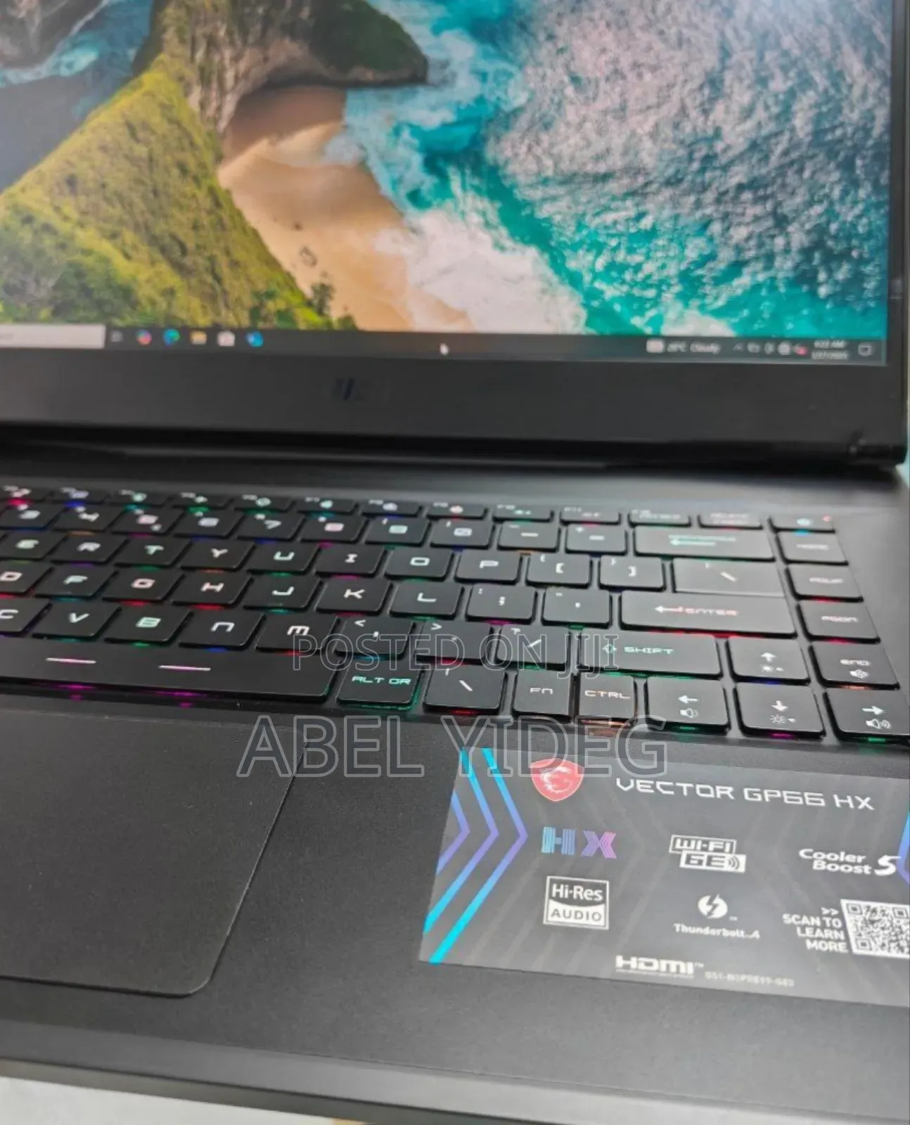 New Laptop MSI Vector GP66HX 12UGS 32GB Intel Core I7 SSD 1T