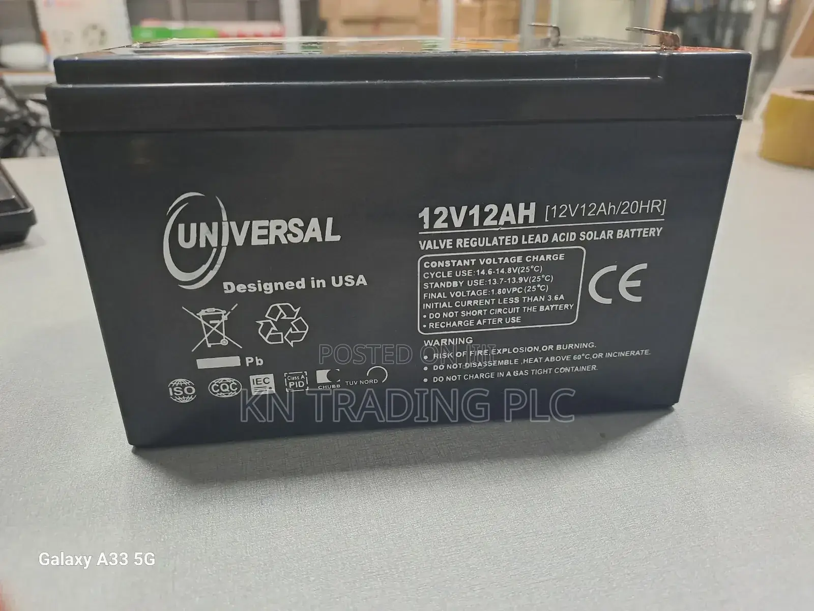 Solar Battery 12v 12ah