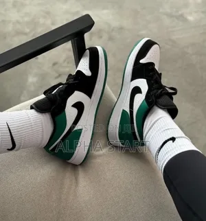 #Nike Air #Jordan 1 #Pin Green #Low Shoes for Woman's