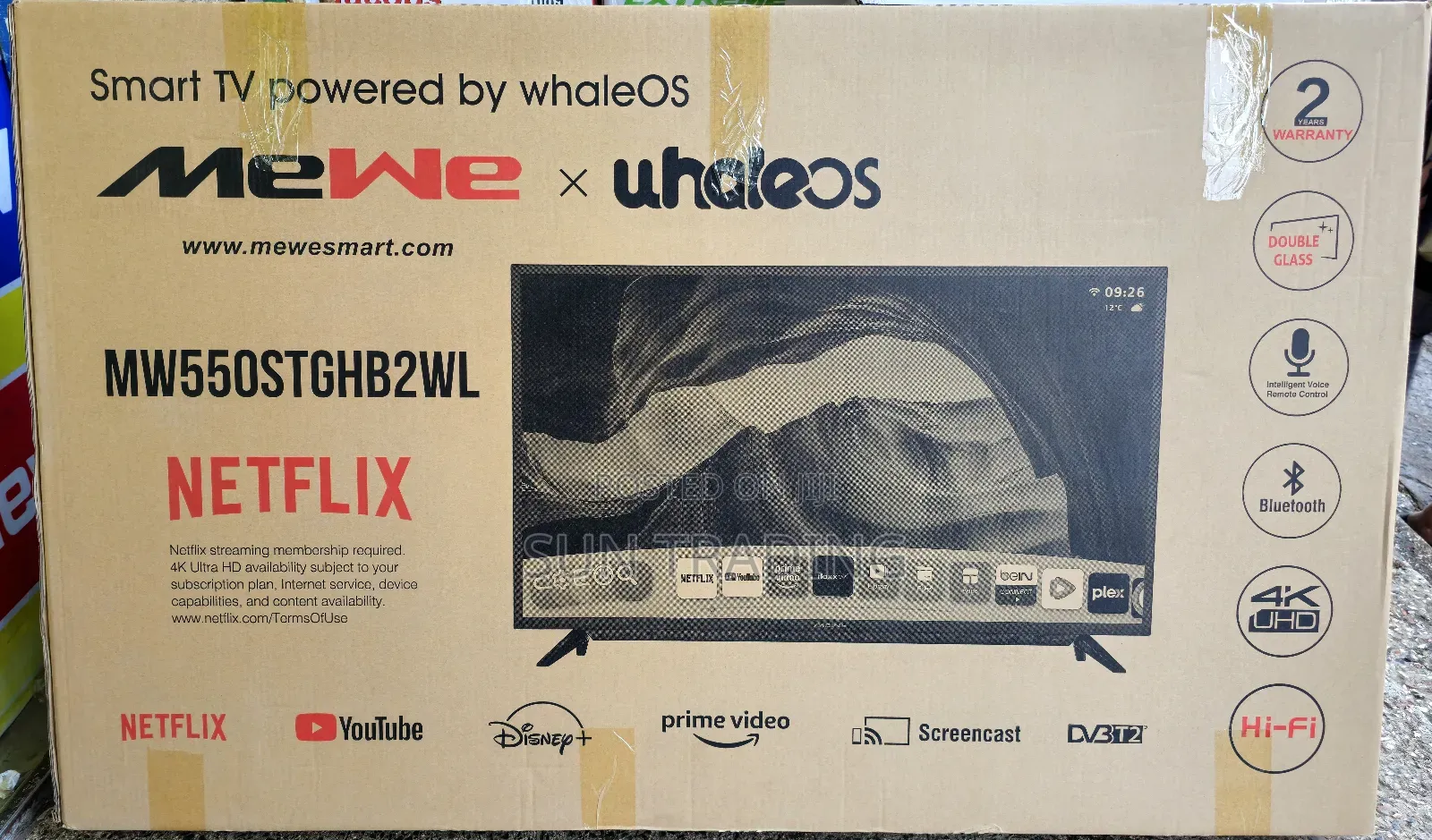 Mewe 55" Uhd Television by Whaleos