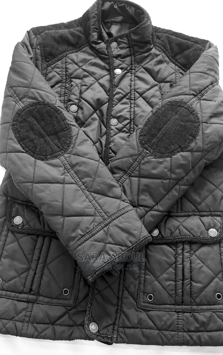 Black Quilted Jacket for Young Boys 11-12 Year Old