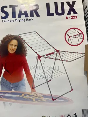 2 Layers Steel Clothes Drying Rack Foldable Clothes Hanger