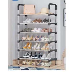 Space-Saving 6-Layer Shoe Rack – Holds 18 Pairs**