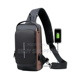Fashionable Anti-Theft Sling Bag With Usb Port