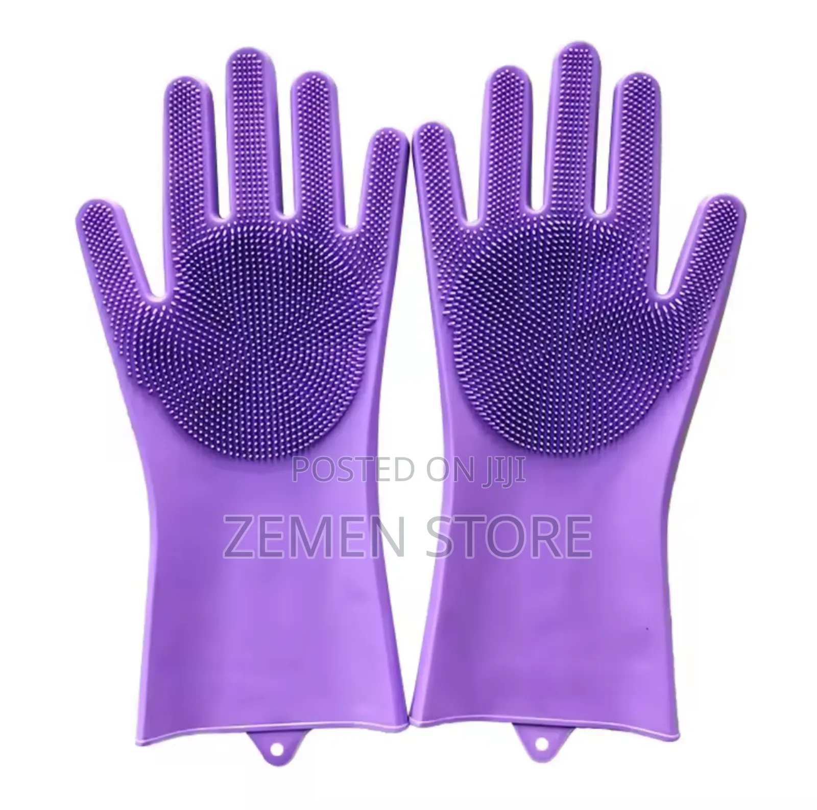 2pcs Silicone Dish Washing Glove ሙቀት መቋቋም የሚችል