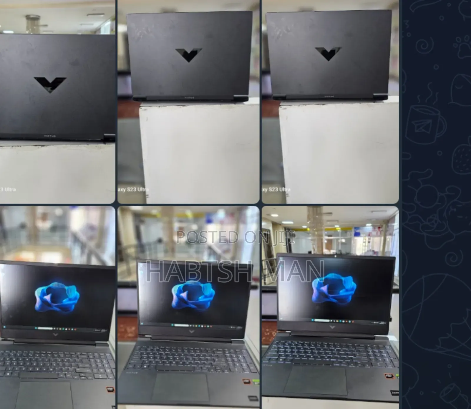 New Laptop HP Victus 16 16GB AMD Ryzen 7 SSD 1T