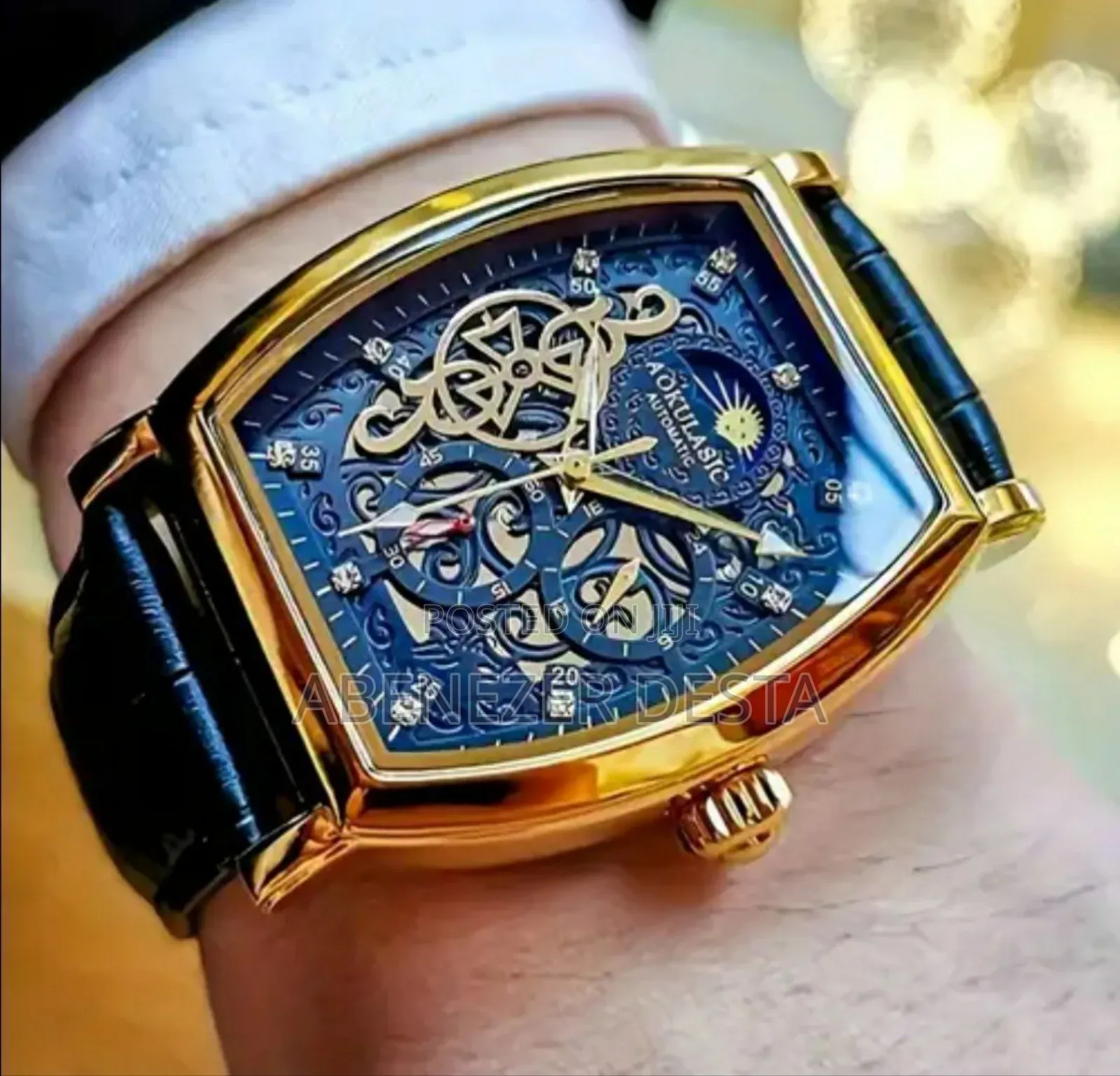 Mechanical Men Watch 8855 Luxury Rectangle Automatic Watch