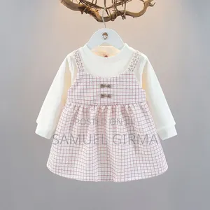 Mk- 0567 Toddler Girls Stripped Dress Size: 1-4 Year