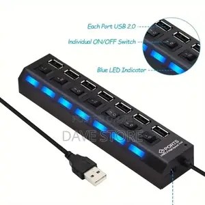 7 Port High Speed Multi Usb Hub