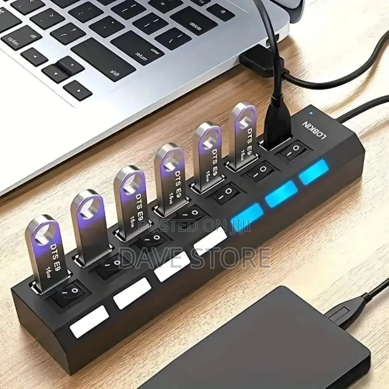 7 Port High Speed Multi Usb Hub