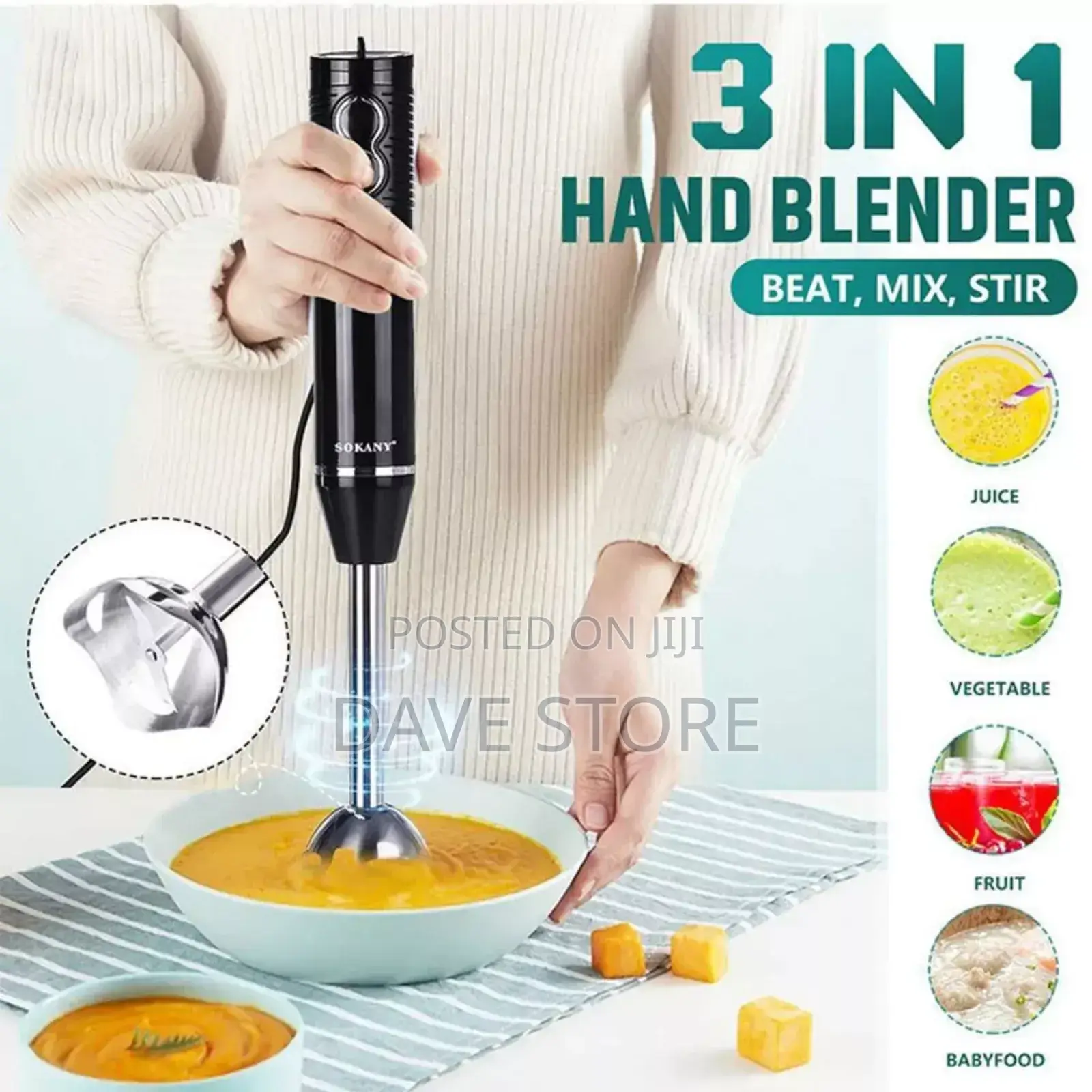 Sokany Electric Hand Blender