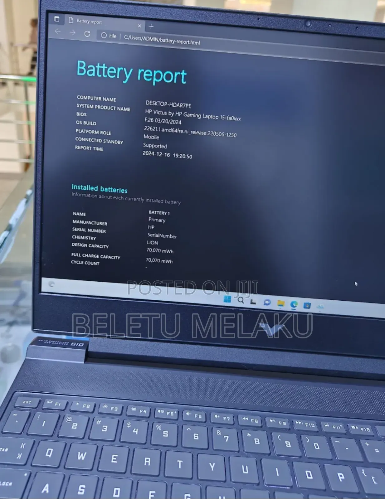 New Laptop HP Victus 15 16GB Intel Core I7 SSD 1T