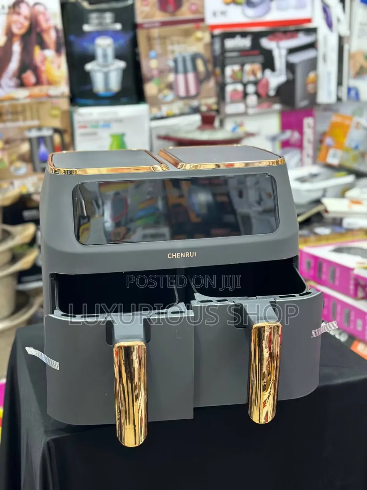 Chenrui Double Airfryer 12 Liter ያለዘይት መጥበሻ
