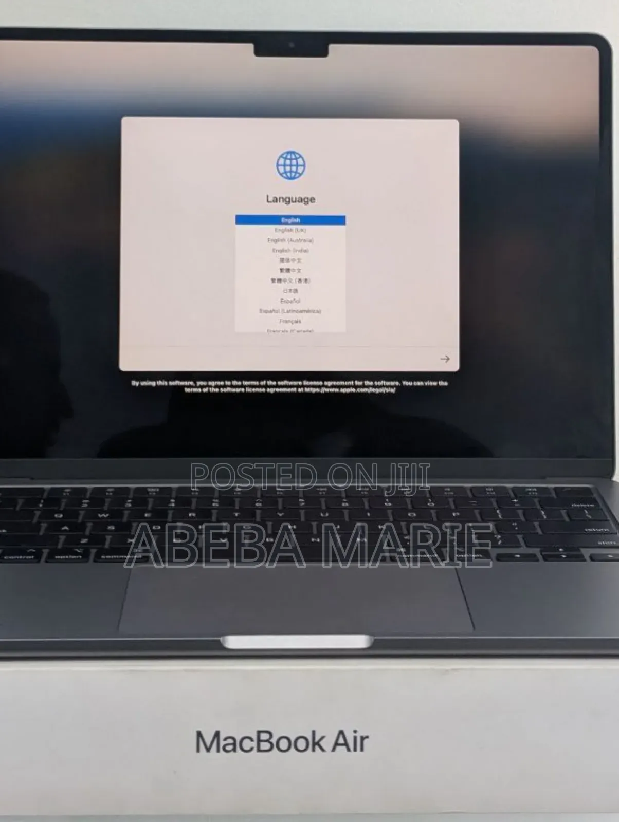 New Laptop Apple MacBook Air 2024 M3 13-Inch 8GB Apple M3 SSD 256GB