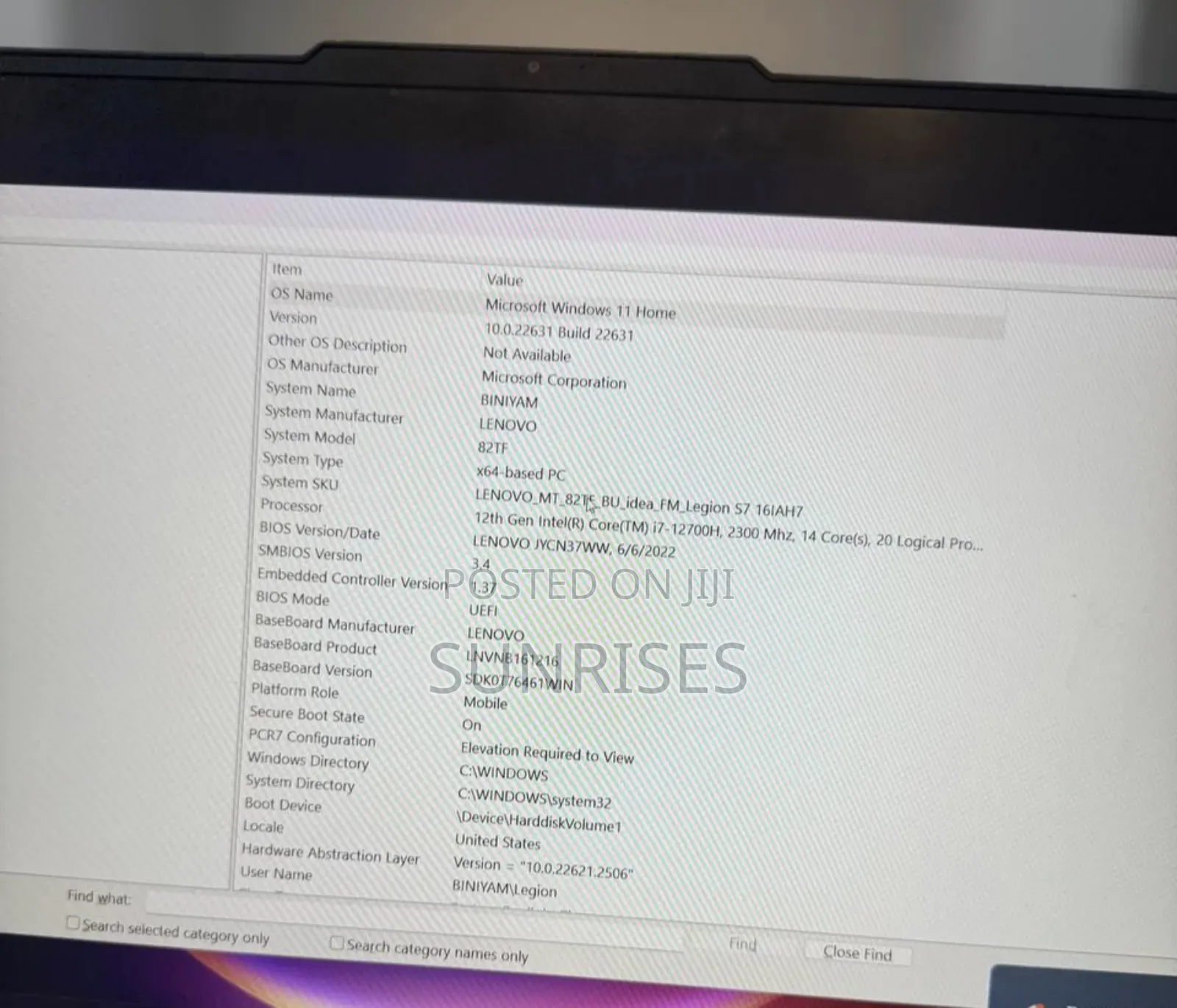 New Laptop Lenovo Legion 5 16GB Intel Core I7 SSD 512GB