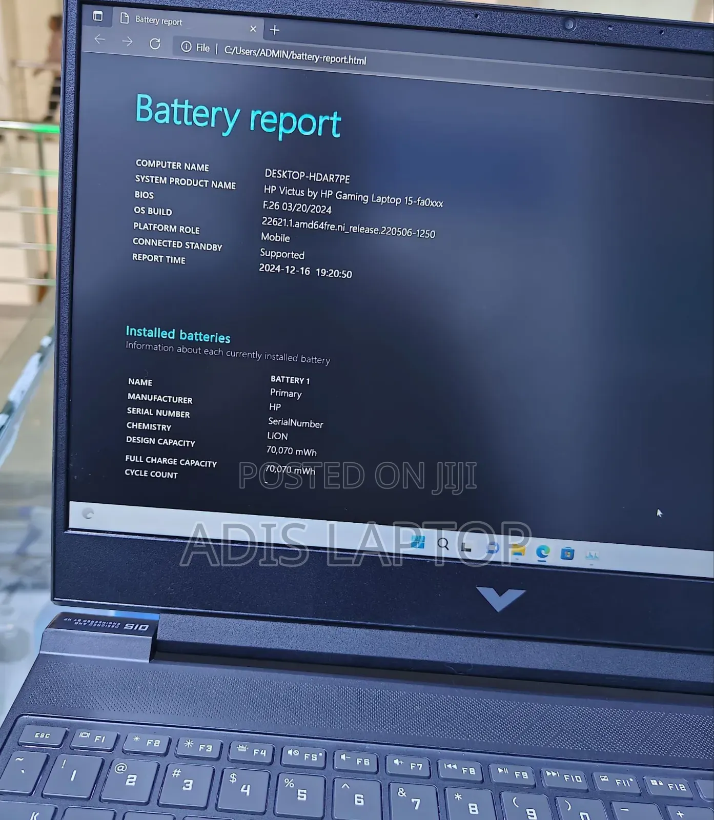 New Laptop HP Victus 16 16GB Intel Core I7 SSD 1T