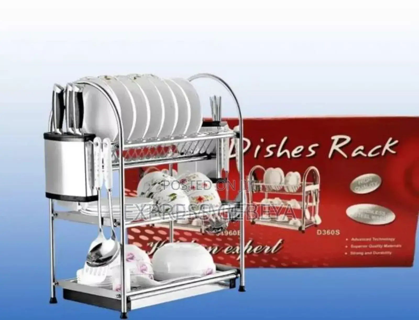 3 Tier Kitchen Dish Rack