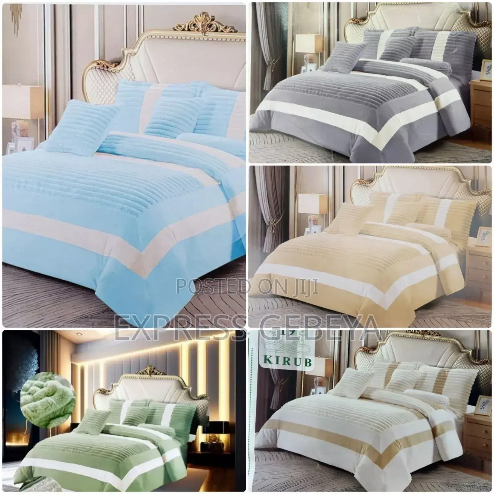 Seven (7) PCS Comforter Set Velvet