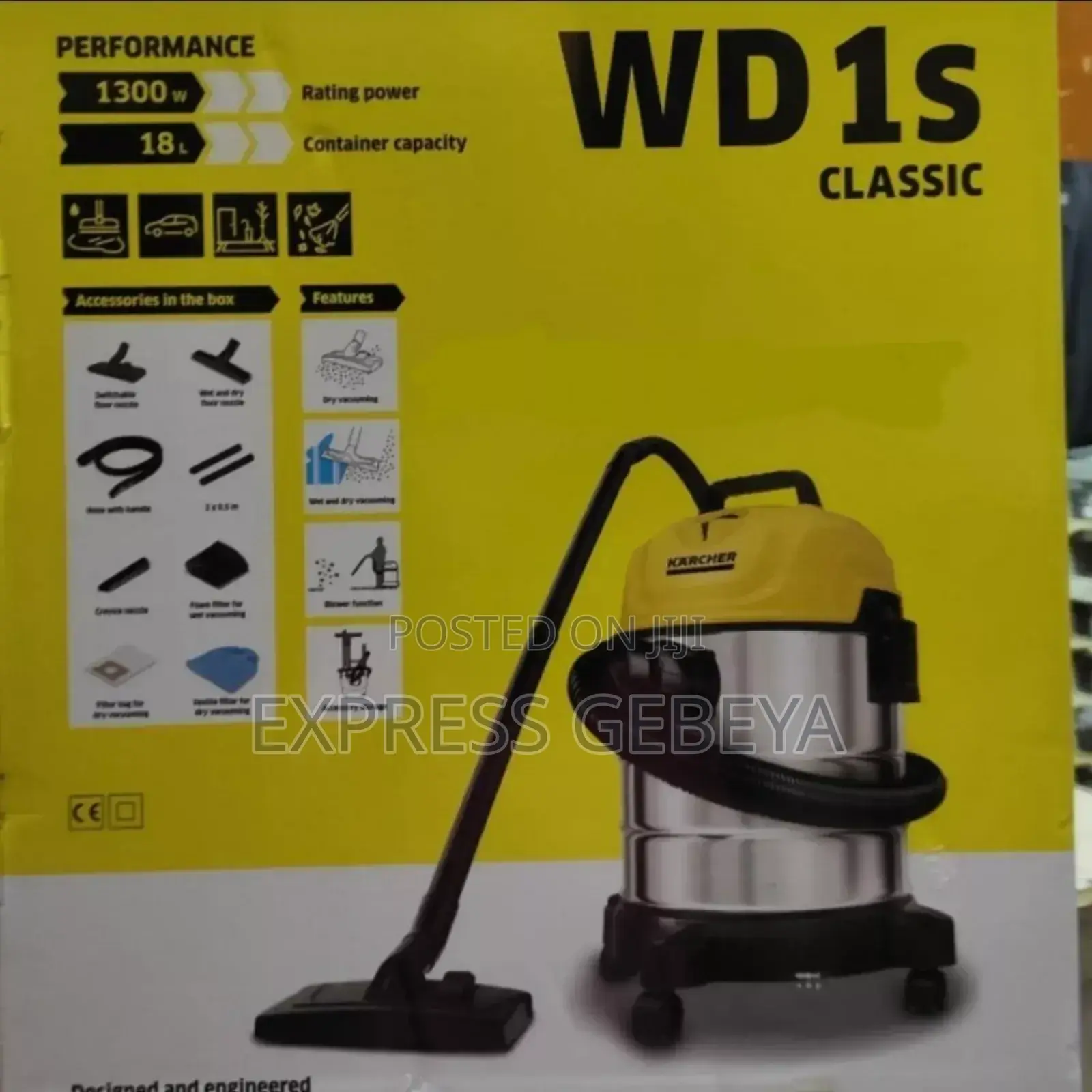 Karcher Wd1s Classic Wet Dry Vacuum Cleaner