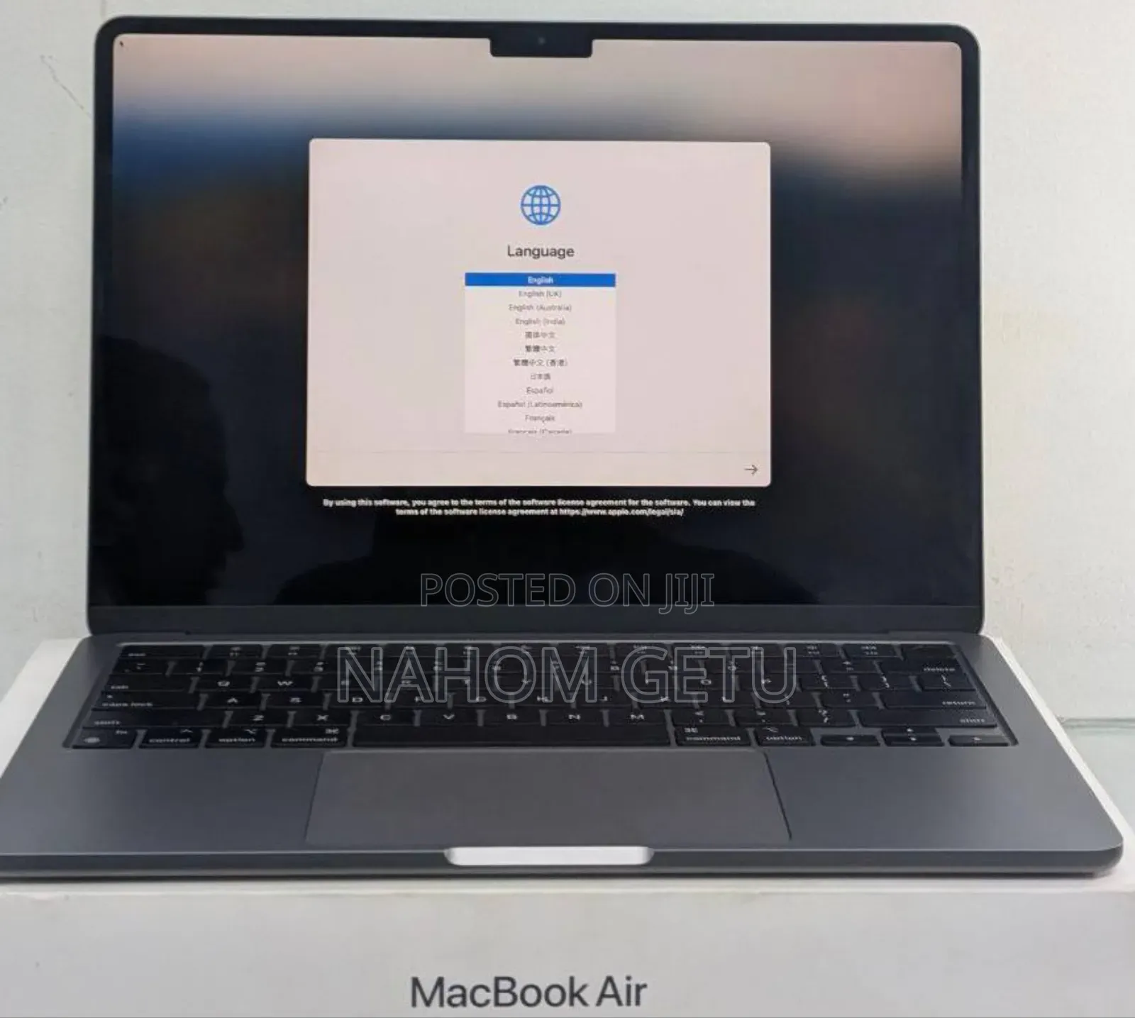 New Apple MacBook Air 2024 M3 13-Inch 8GB Intel Core M3 SSD 256GB