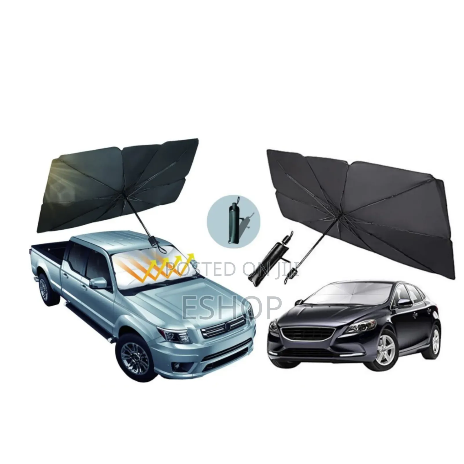 Uv Sun and Heat Reflector Foldable_car_sunshade_umbrella