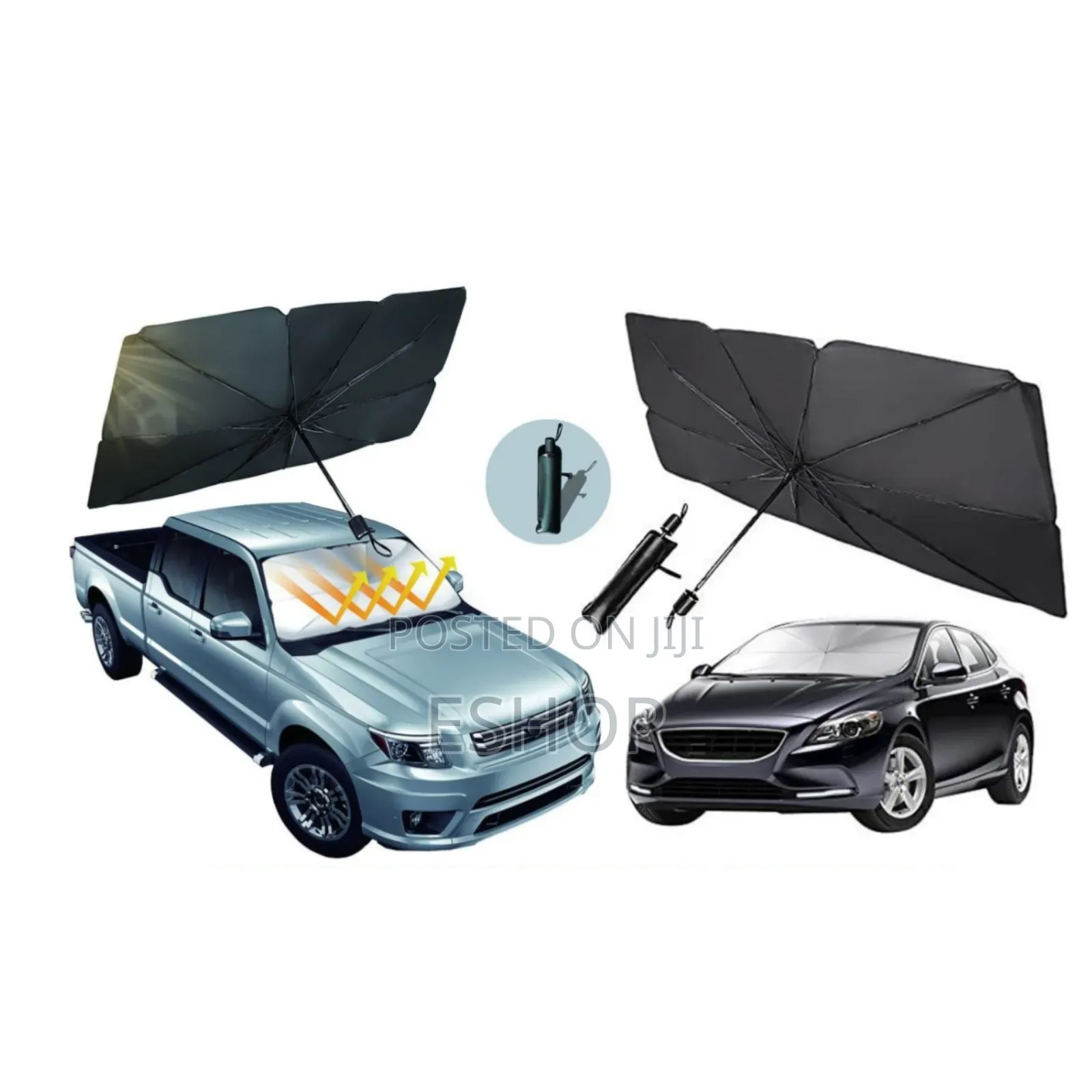 Pops Open Like an Umbrella Foldable_car_sunshade_umbrella