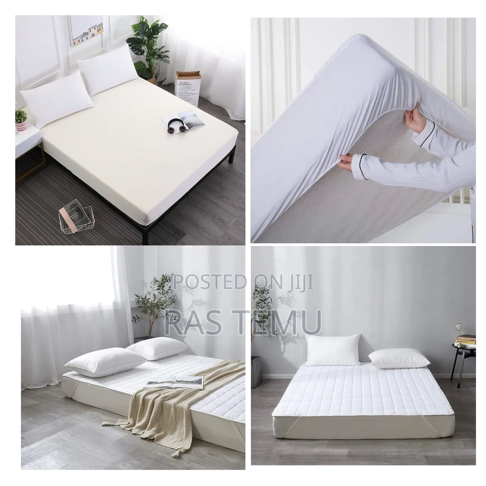 Waterproof Bed Cover እርጥበት የሚከላከል