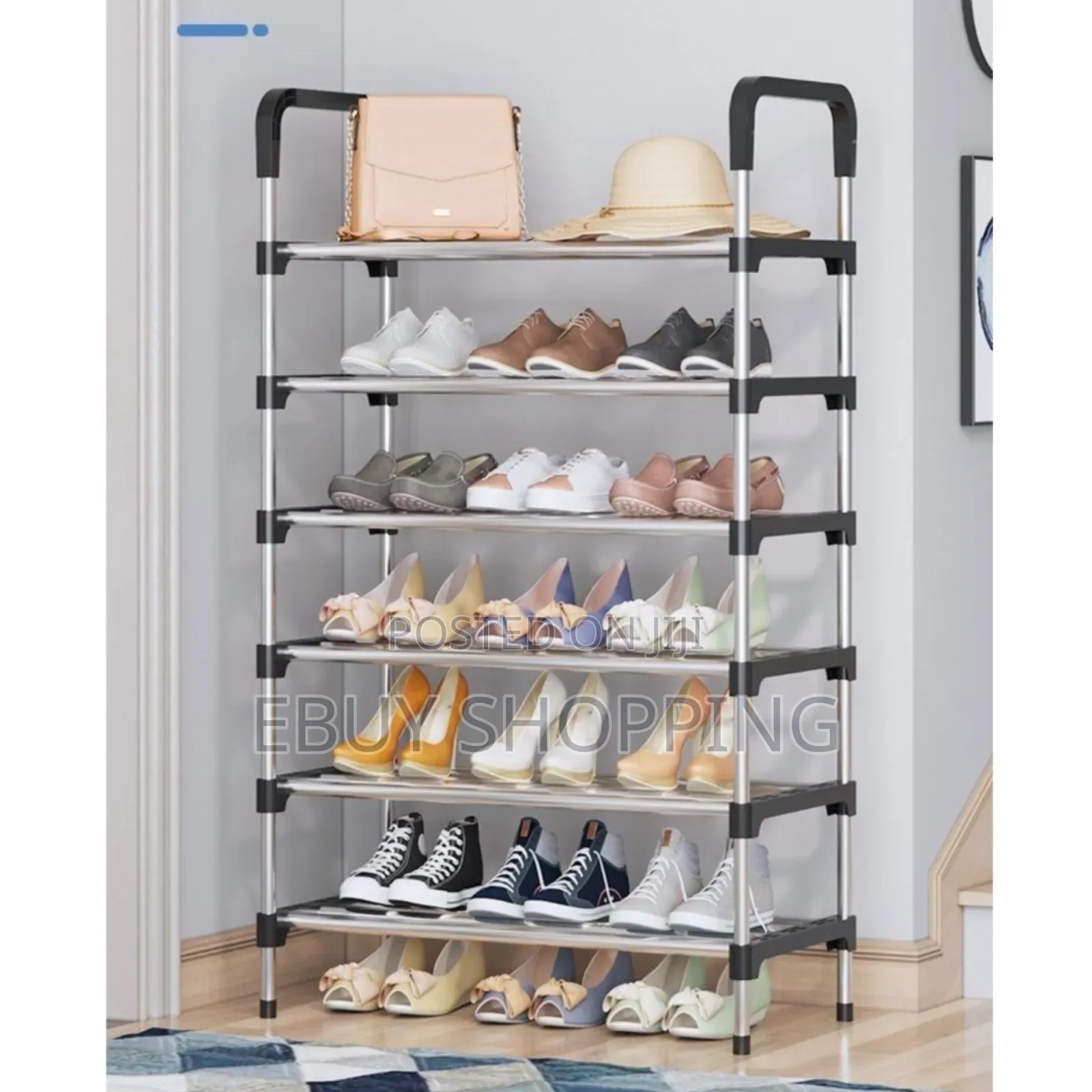 Versatile 6-Tier Shoe Organizer – Easy to Assemble**