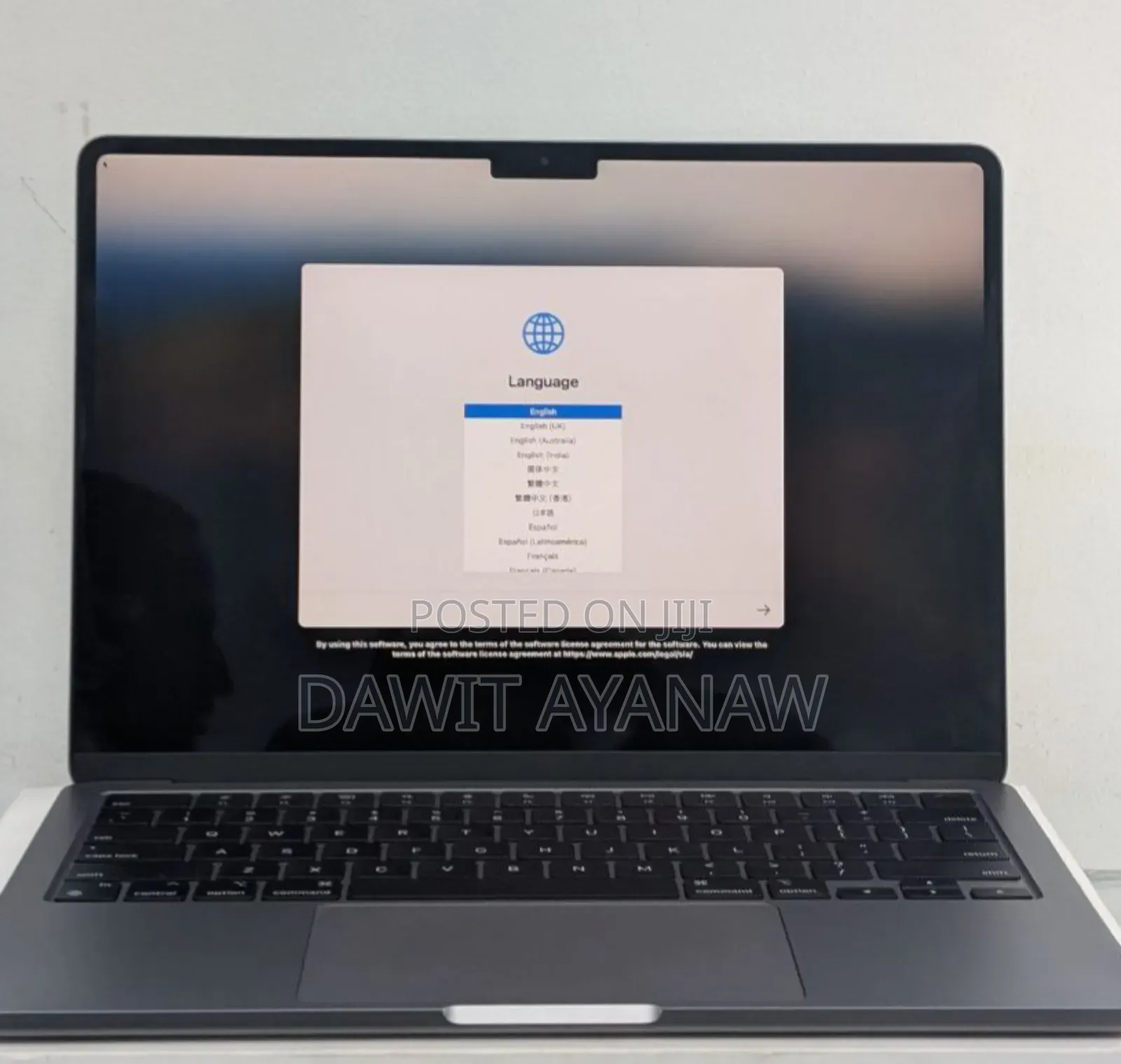 New Apple MacBook Air 2024 M3 13-Inch 8GB Intel Core I5 SSD 256GB