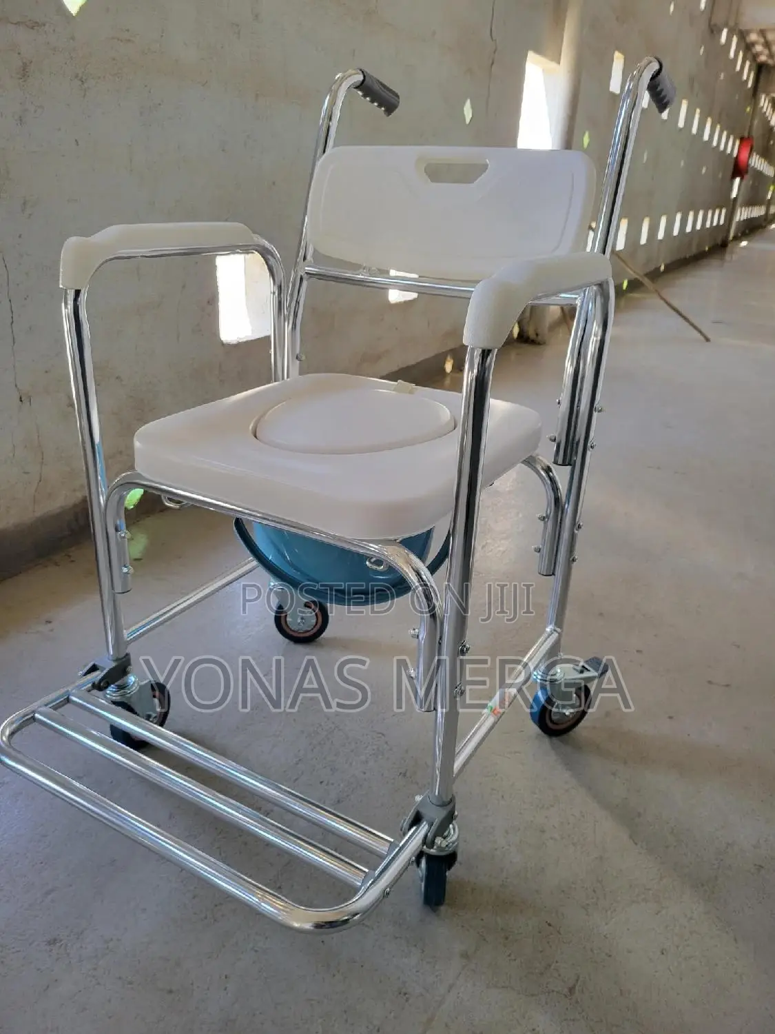 Toilet Chair፸闕rolling Transport Chair Lockable嘈፩commode Cher
