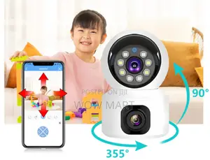 ሲም የሚቀበል ባለ ሁለት ሌንስ ያለው የደህንነት ካሜራ