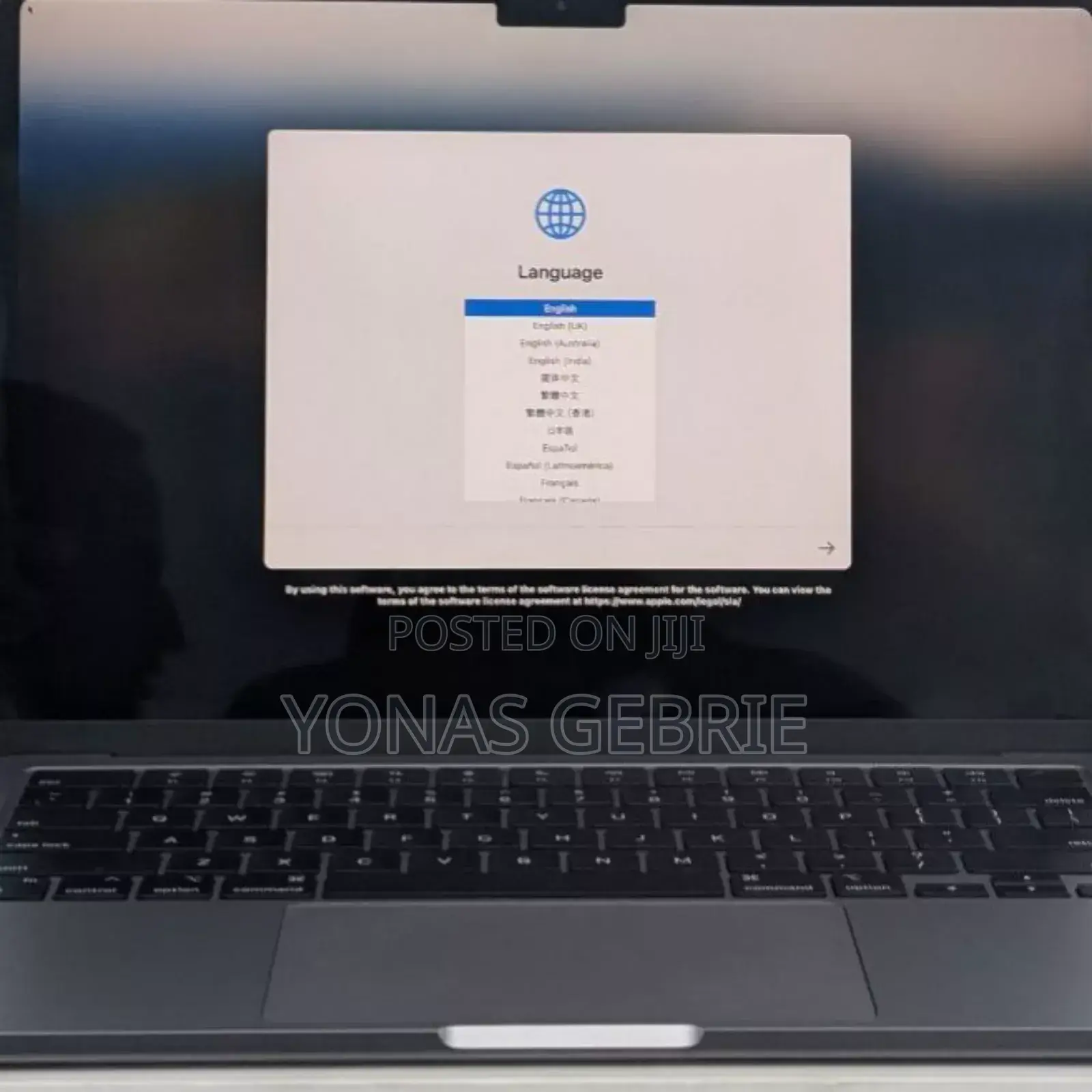 New Laptop Apple MacBook Air 2024 M3 13-Inch 8GB Apple M3 SSD 256GB