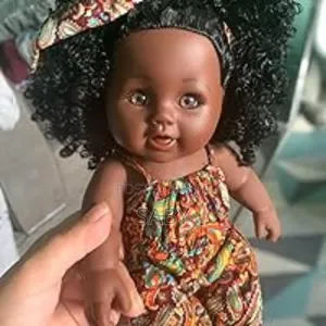 African Black Girl Doll With Dress