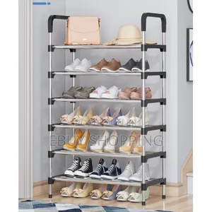 Photo - **Tall Shoe Rack for Small Spaces – Sturdy Functional**