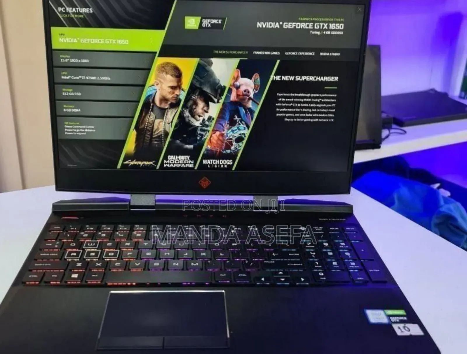 New Laptop HP Omen X 8GB Intel Core I5 HDD+SSD 1T