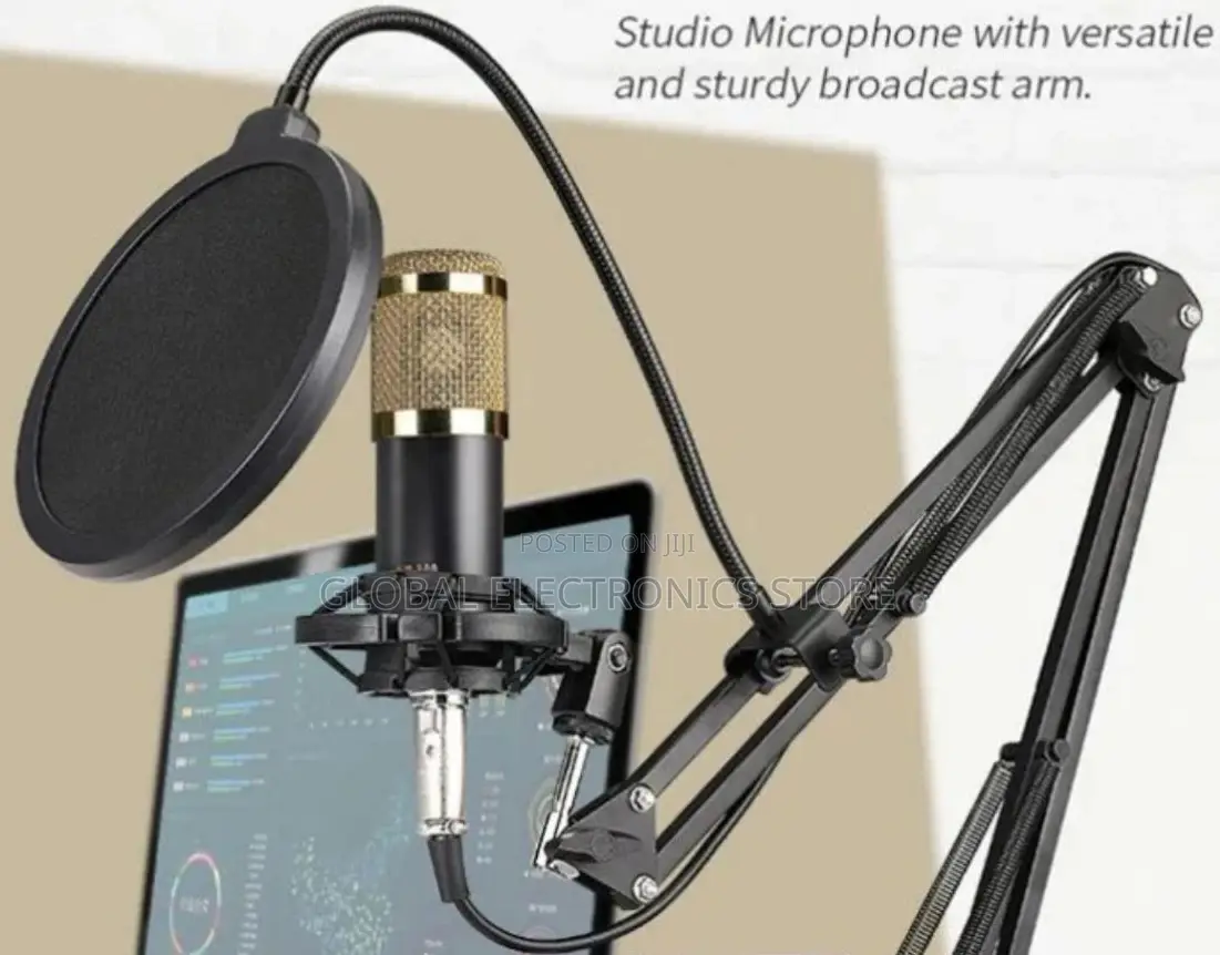 Studio Microphone With Versatile and Sturdy Broadcast Arm