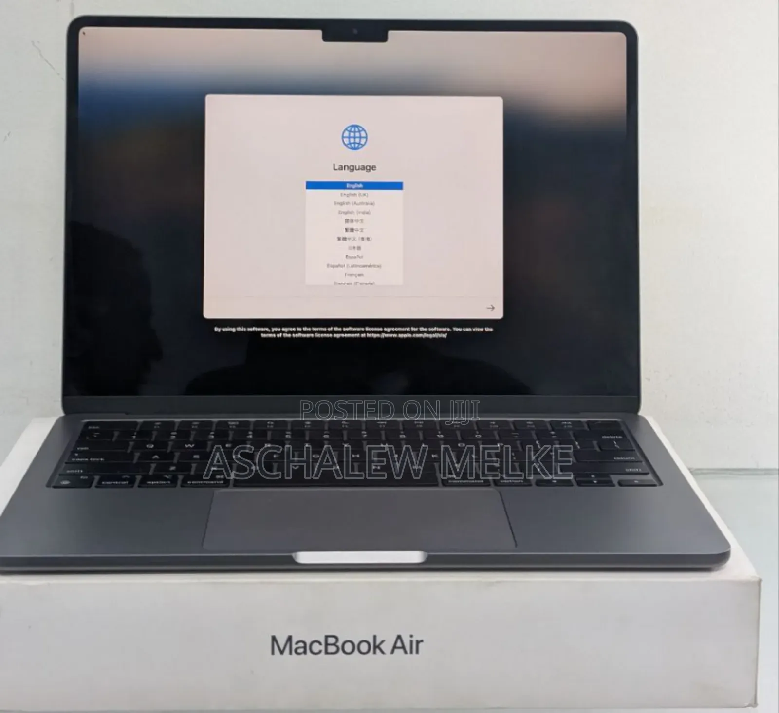 New Laptop Apple MacBook Air 2024 M3 13-Inch 8GB Apple M3 SSD 256GB
