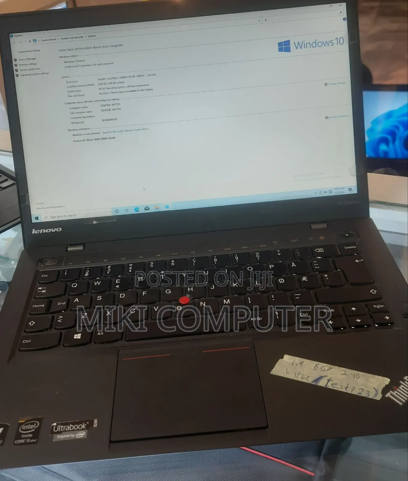 New Laptop Lenovo ThinkPad X1 Carbon 8GB Intel Core I5 SSD 256GB