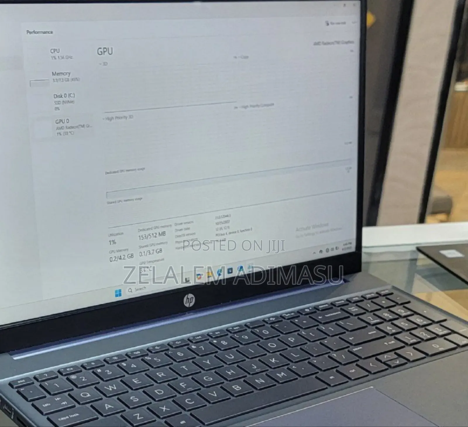 New Laptop HP Pavilion 15 8GB AMD Ryzen 5 SSD 512GB