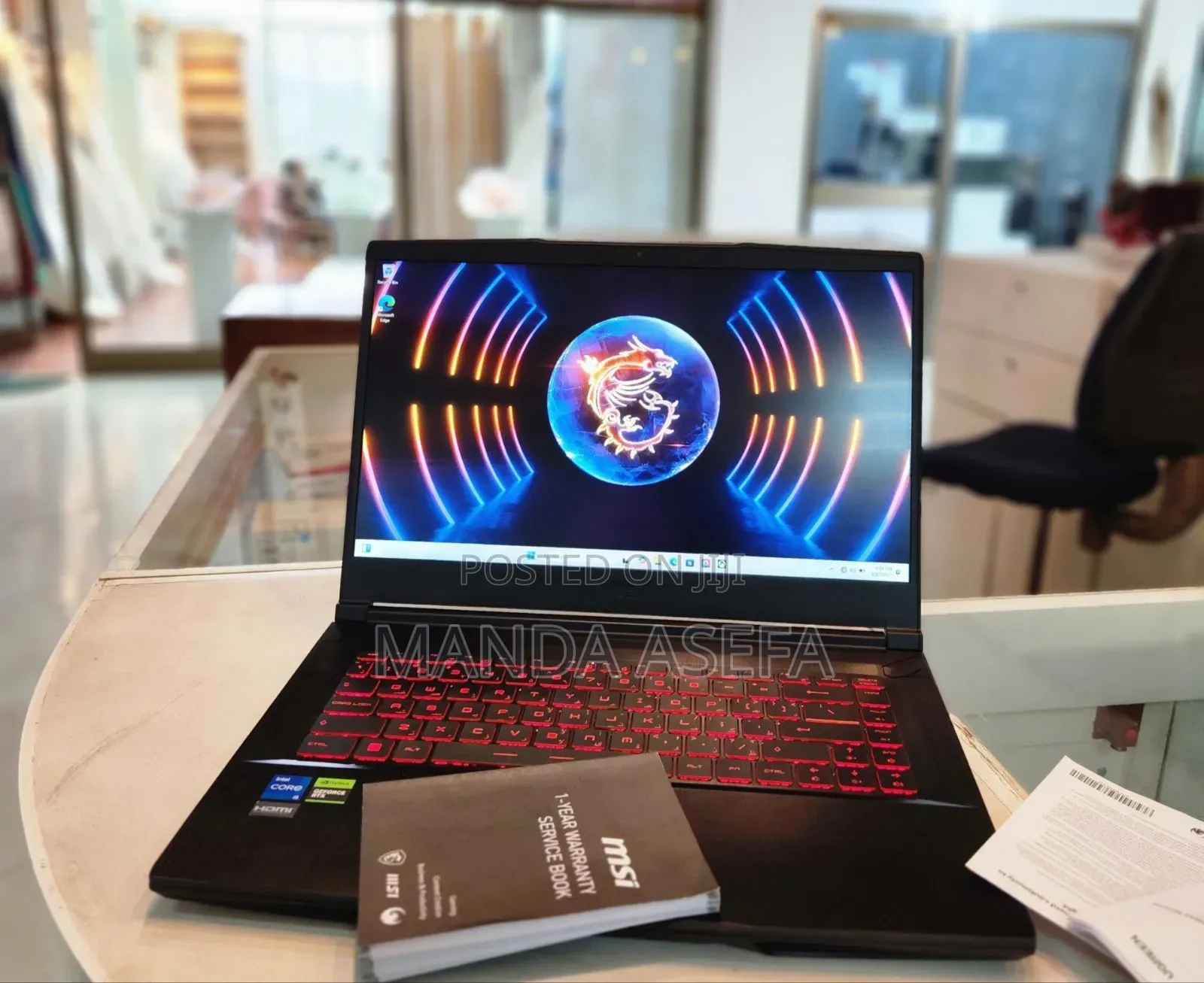 New Laptop MSI GF63 32GB Intel Core I5 SSD 512GB