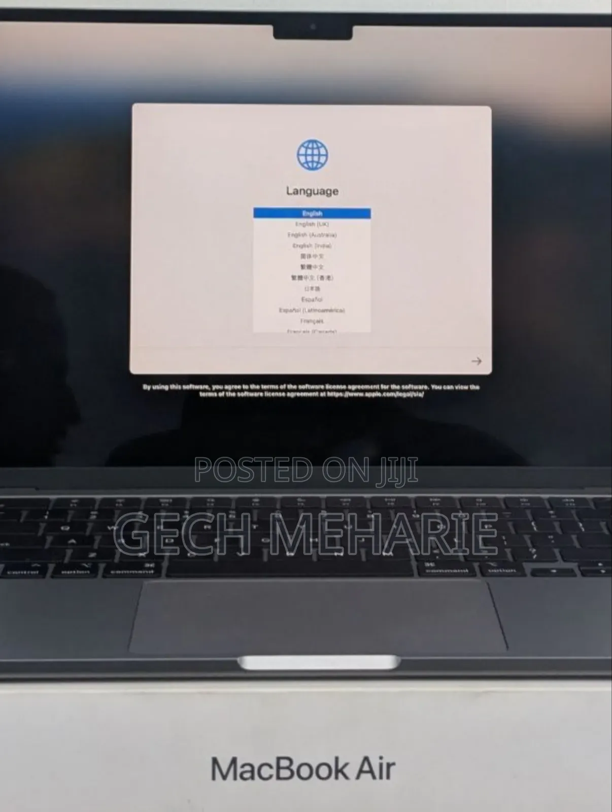 New Laptop Apple MacBook Air 2024 M3 13-Inch 8GB Apple M3 SSD 256GB