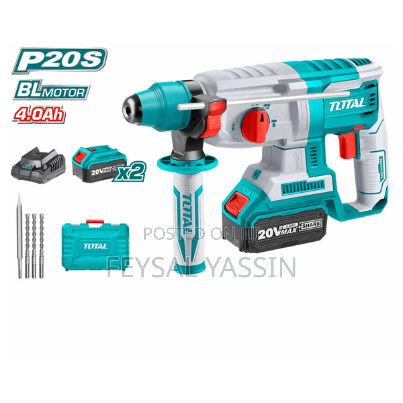 Total Tools 20v Brushless Lithium-Ion Rotary Hammer