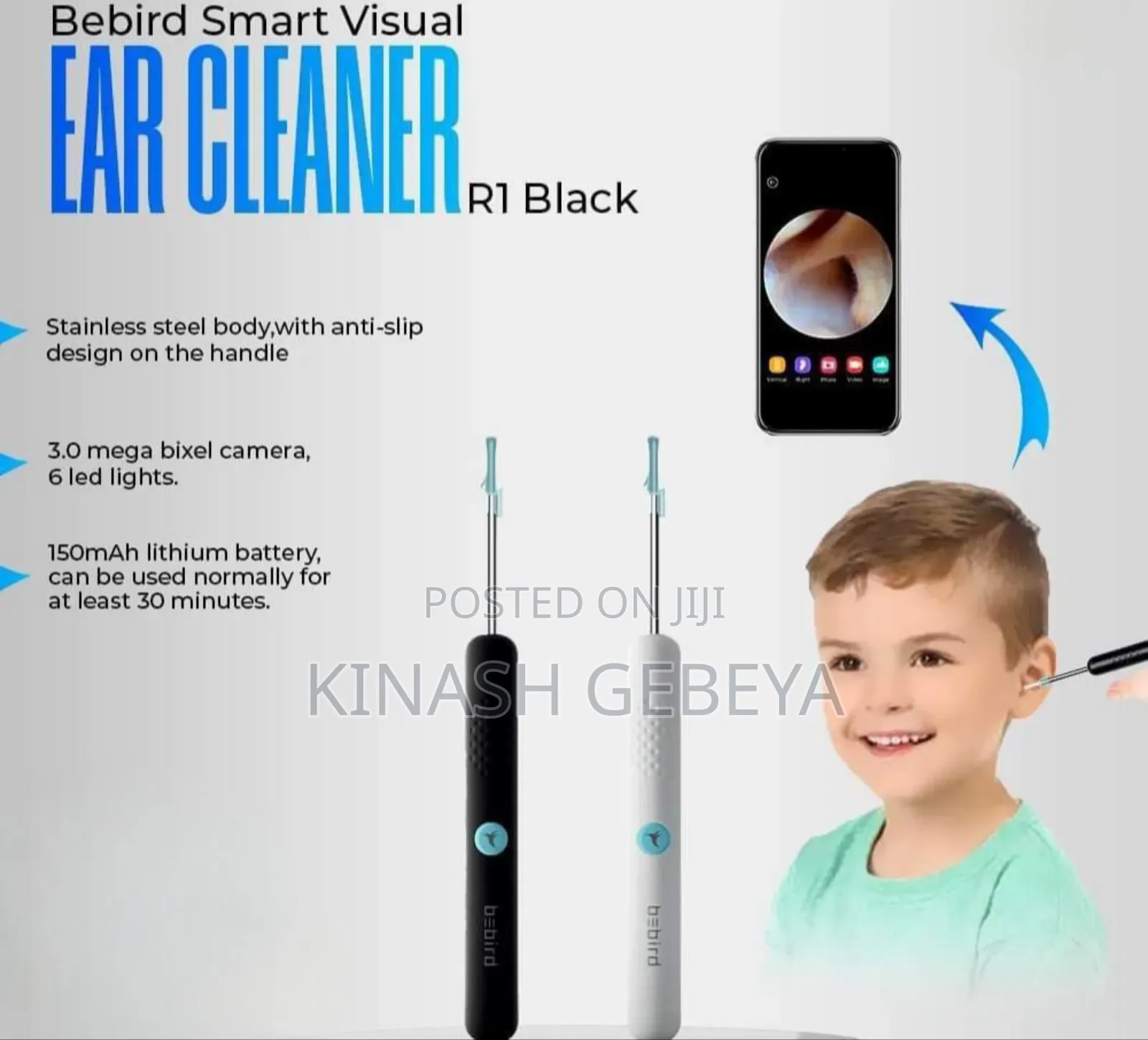 Xiaomi Smart Visual Ear Cleaner(ዘመናዊ የጆሮ ማፅጃ)