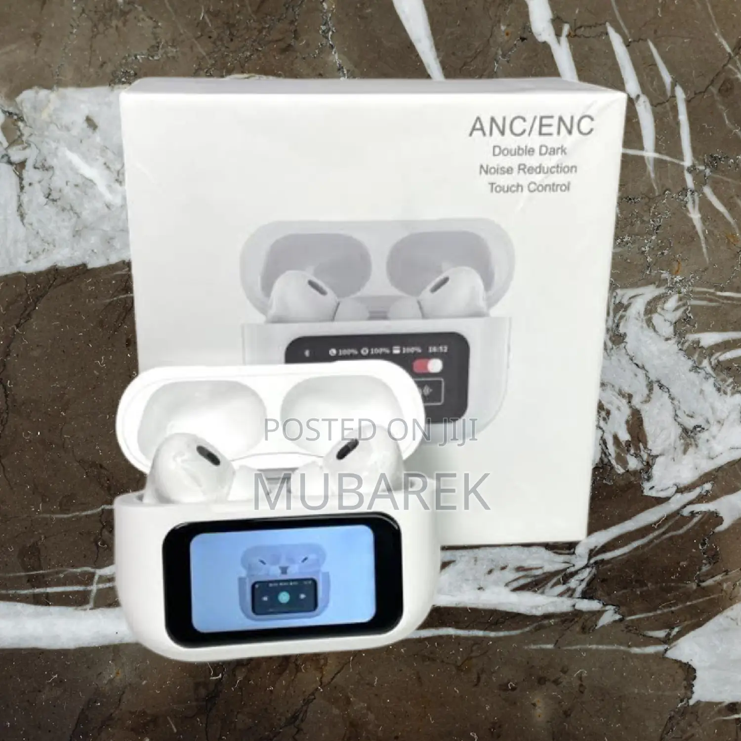 Anc/Enc Airpod Featuring Time Display