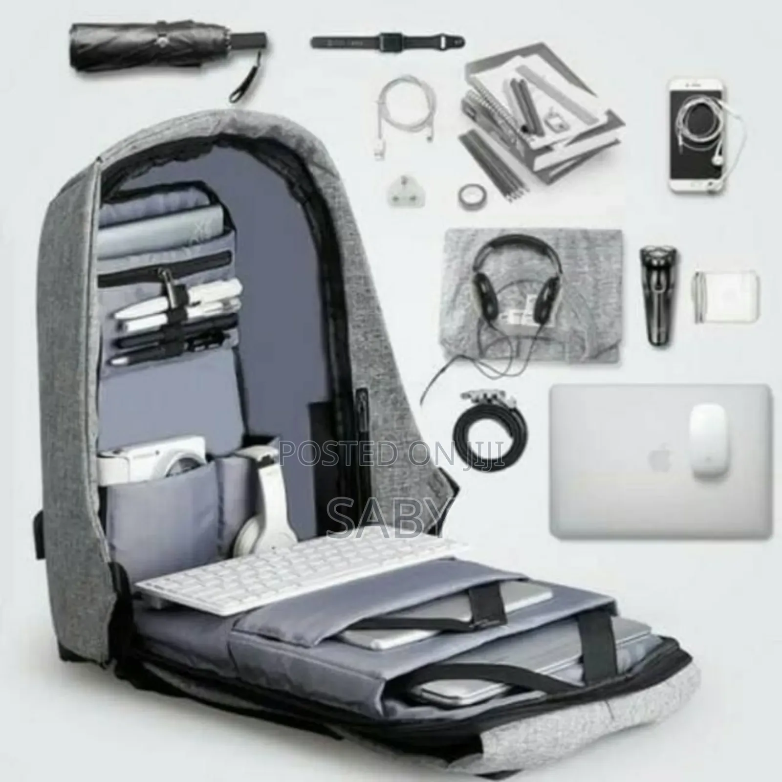 Anti-Theft Backpack With Usb Charging Port Size15.6"