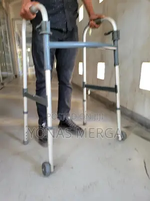 Photo - Aluminium Grey Walker銜the Front Leg of the Walker Have Wheel