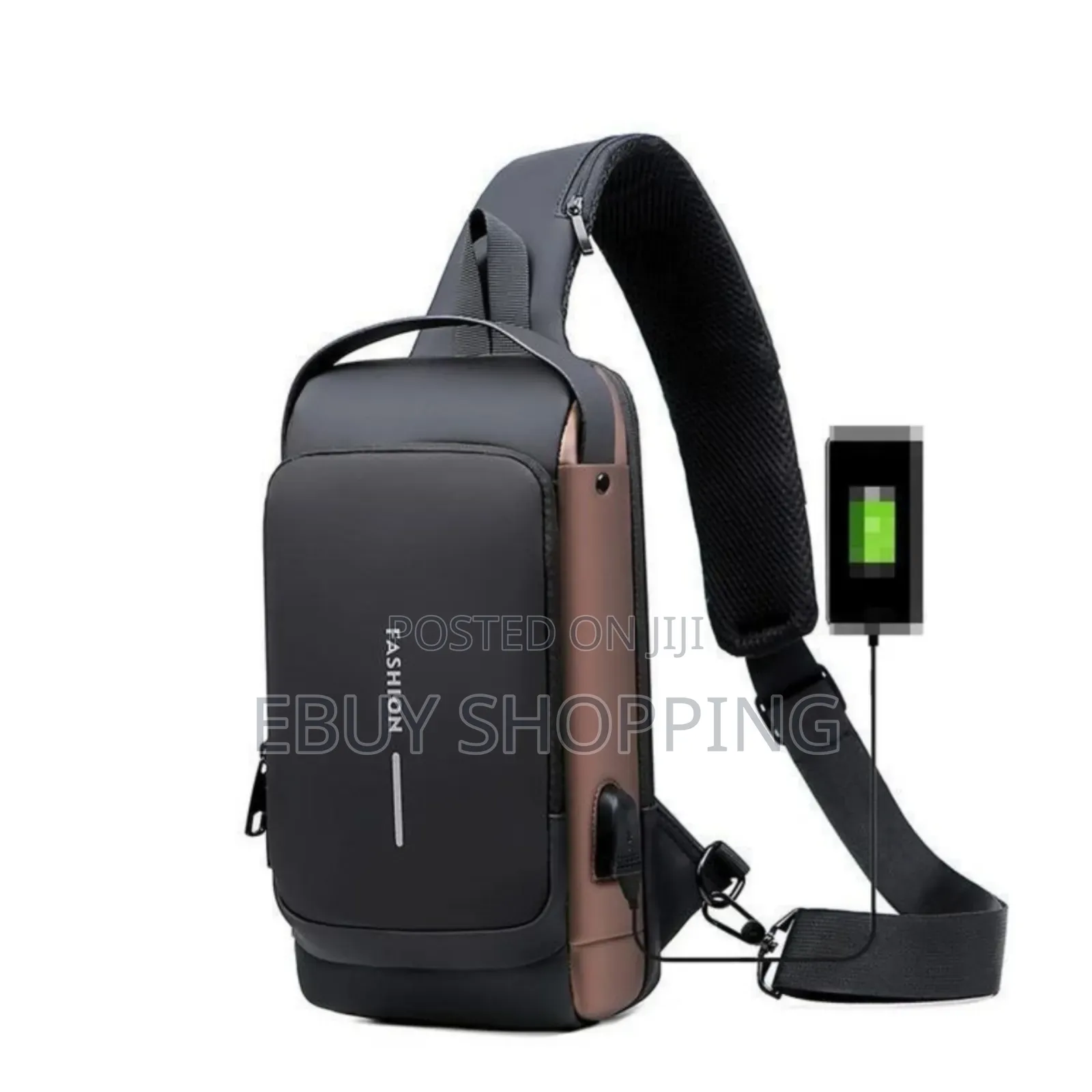 **Casual Sporty Crossbody Bag – Black Blue Options**