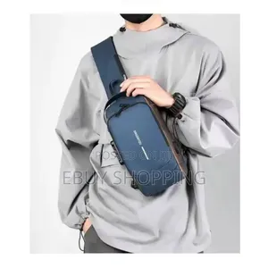 **Casual Sporty Crossbody Bag – Black Blue Options**